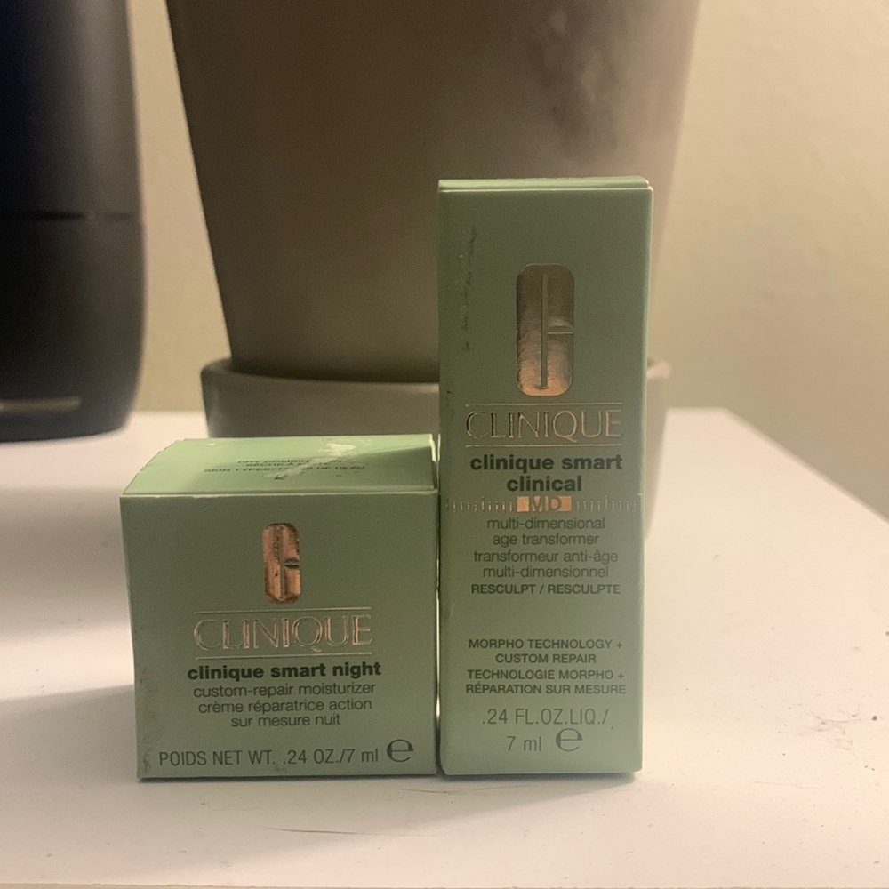 Clinique smart night & smart clinical combo